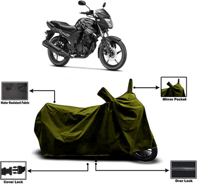 Amexride Two Wheeler Cover for Yamaha(SZ RR V2.0, Green)