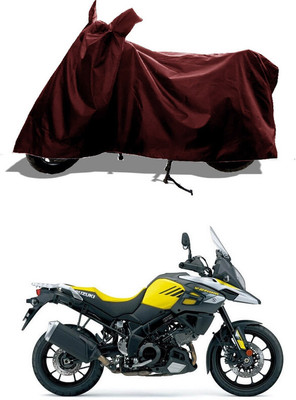 GROFATIK Two Wheeler Cover for Suzuki(V Strom 1000, Maroon)