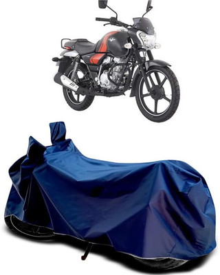 AASHTIK MART Two Wheeler Cover for Bajaj(V12, Blue)