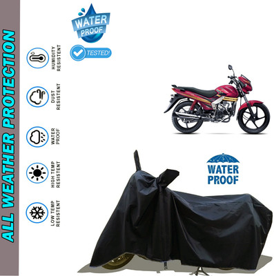 AutoGalaxy Waterproof Two Wheeler Cover for Mahindra(Centuro Rockstar, Black)