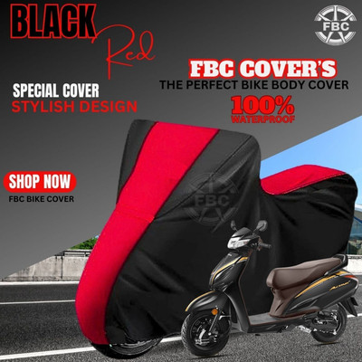 OliverX Waterproof Two Wheeler Cover for Honda(Activa 6G, Black)