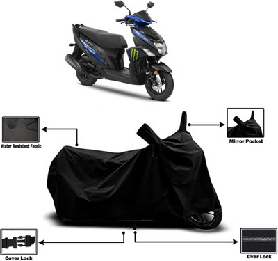 Amexride Two Wheeler Cover for Yamaha(Ray ZR BS6, Black)