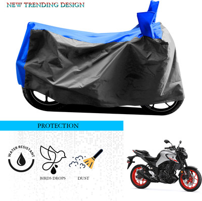 SnehaSales Waterproof Two Wheeler Cover for Yamaha(MT-03, Grey, Blue)