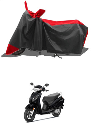 WMIZEXA Waterproof Two Wheeler Cover for Universal For Bike(Activa 6G, Red, Black)