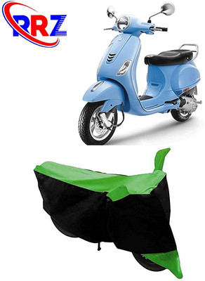 RRZ Waterproof Two Wheeler Cover for Vespa(Vespa VXL 125, Black, Green)