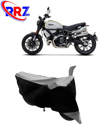 RRZ Waterproof Two Wheeler Cover for Ducati(Scrambler 1100, Black, Grey)
