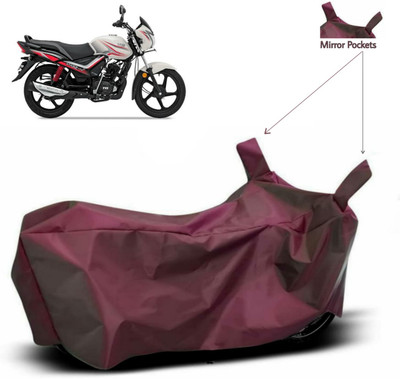 ma collections Waterproof Two Wheeler Cover for TVS(Star City, Maroon)