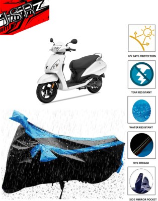 J S R Waterproof Two Wheeler Cover for TVS(Jupiter, Blue)