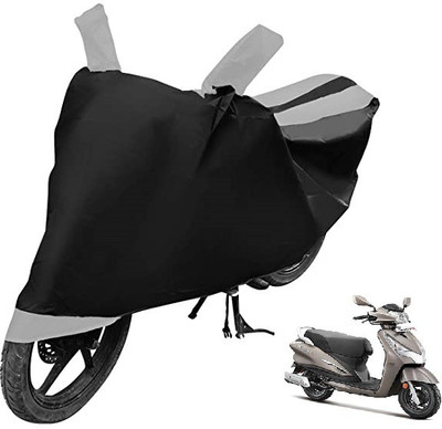 Auto Hub Two Wheeler Cover for Hero(Destini 125, Silver)