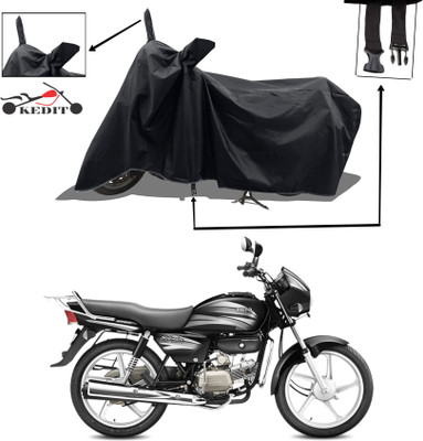 KEDIT Two Wheeler Cover for Hero(Splendor PRO, Black)