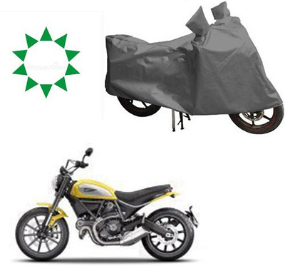 DeepShakshi AUTOMOTIVE Waterproof Two Wheeler Cover for Ducati(Scrambler, Grey)