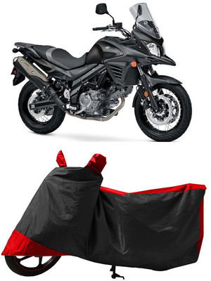 GROFATIK Two Wheeler Cover for Suzuki(V-Strom 650 XT, Red)