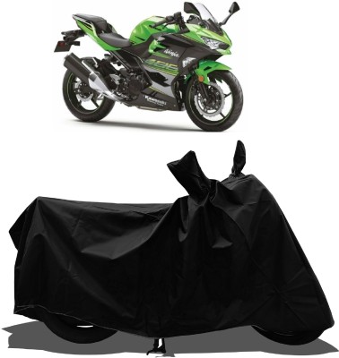 Tricway Waterproof Two Wheeler Cover for Kawasaki(Ninja 400, Black)