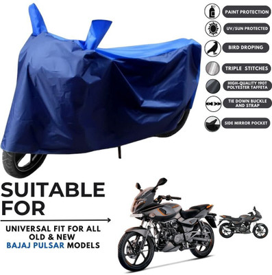ZAQE Two Wheeler Cover for Bajaj(Pulsar 180F BS6, Blue, Blue)