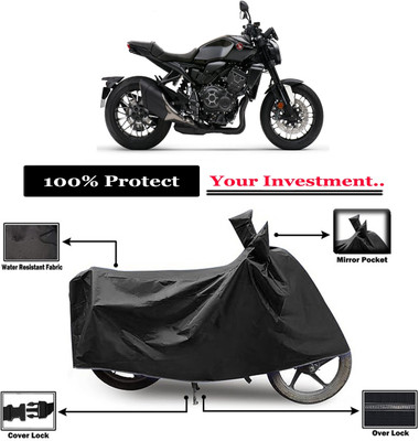 Amexride Two Wheeler Cover for Honda(CB 1000R, Black)