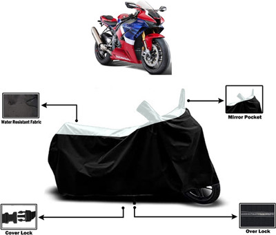 Amexride Two Wheeler Cover for Honda(CBR1000RR Fireblade, White)