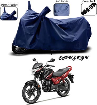 smwzxyu Two Wheeler Cover for Hero(Glamour FI, Blue)