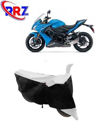 RRZ Waterproof Two Wheeler Cover for Suzuki(GSX S1000F, Black, White)