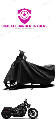 bhagat chander traders Waterproof Two Wheeler Cover for Indian(Chief Dark Horse, Black)