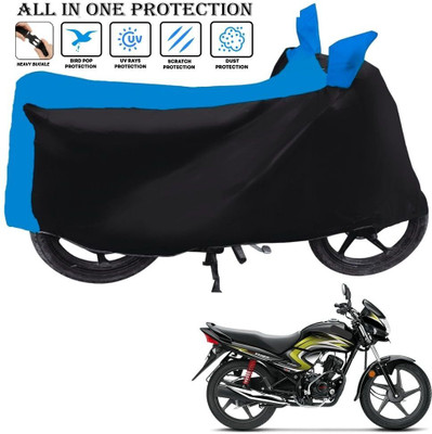 AUTOCAD Waterproof Two Wheeler Cover for Honda(Dream, Black, Blue)