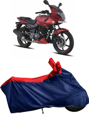 Autofly Waterproof Two Wheeler Cover for Bajaj(Pulsar 220F, Blue, Red)
