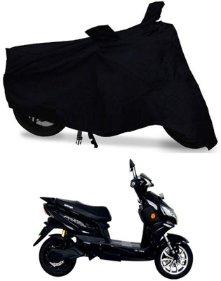 HYBRIDS COLLECTION Two Wheeler Cover for Okinawa(Praise, Black)