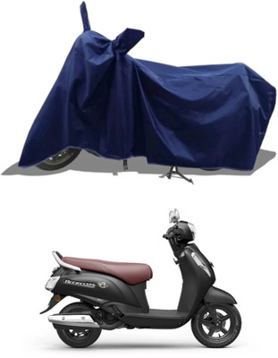 Mdstar Waterproof Two Wheeler Cover for Suzuki(Access 125, Blue)
