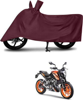 DeepShakshi AUTOMOTIVE Waterproof Two Wheeler Cover for KTM(125 Duke, Maroon)