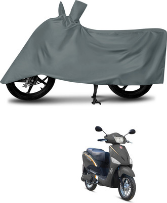 DeepShakshi AUTOMOTIVE Waterproof Two Wheeler Cover for Hero(Electric Optima Li, Grey)