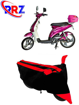 RRZ Waterproof Two Wheeler Cover for Avon(E Lite, Black, Red)