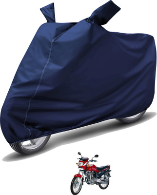 MOCKHE Waterproof Two Wheeler Cover for Hero(Ambition, Blue)