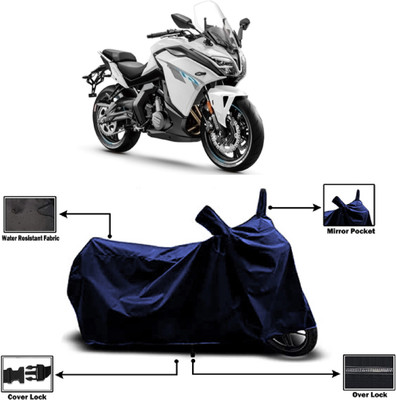 Amexride Two Wheeler Cover for CFMoto(650GT BS6, Blue)