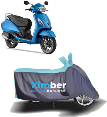 AutoRash Two Wheeler Cover for TVS(Jupiter, Blue, Grey)