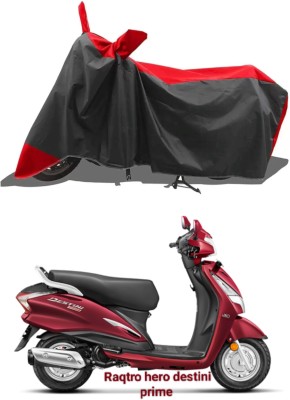 RAQTRO Waterproof Two Wheeler Cover for Hero(Scooty, Red, Black)