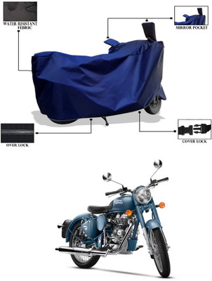 CODOKI Waterproof Two Wheeler Cover for Royal Enfield(Classic Squadron, Blue)