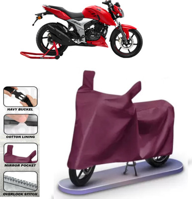HWSXQAE Waterproof Two Wheeler Cover for TVS(Maroon)