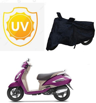 MMSSTAR Waterproof Two Wheeler Cover for TVS(Jupiter, Black)