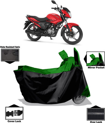 Amexride Two Wheeler Cover for Hero(Glamour BS6, Green)