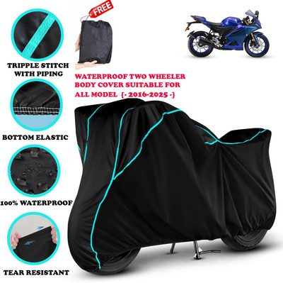 SThanaveX Waterproof Two Wheeler Cover for Yamaha(R15 V3, Black)