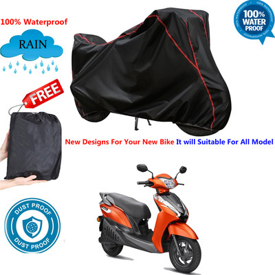 OliverX Waterproof Two Wheeler Cover for Ampere(Black)