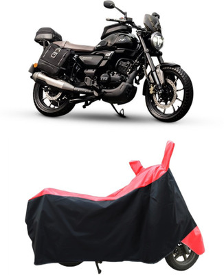 CRONEX Waterproof Two Wheeler Cover for TVS(Black, Red)