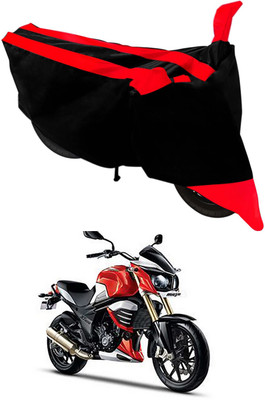Furious3D Two Wheeler Cover for Mahindra(MOJO XT 300, Red, Black)