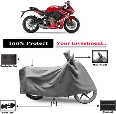 Amexride Two Wheeler Cover for Honda(CBR650R, Grey)