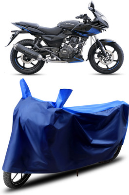 MADAFIYA Two Wheeler Cover for Bajaj(Pulsar 220, Blue)