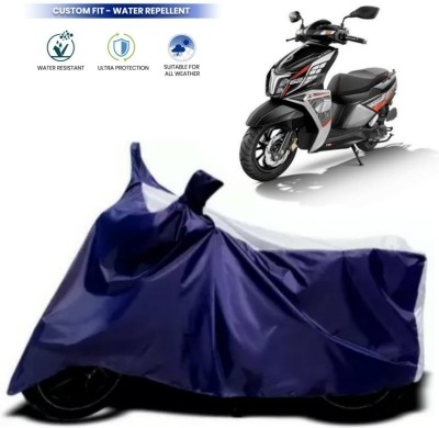 ma collections Waterproof Two Wheeler Cover for TVS(NTORQ, White, Blue)