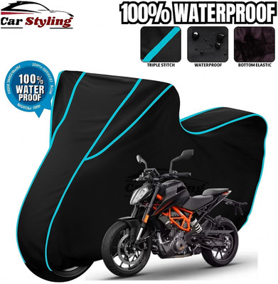 Car Styling Waterproof Two Wheeler Cover for KTM(125 Duke BS6, Multicolor)