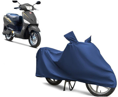 KEDIT Two Wheeler Cover for Hero(Electric NYX HS500 ER, Blue)