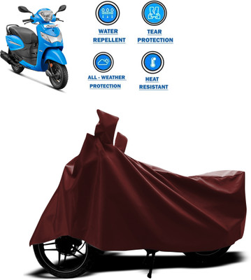 CODOKI Waterproof Two Wheeler Cover for Hero(Pleasure+ 110, Maroon)