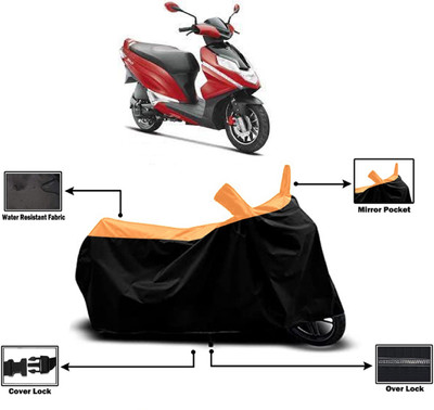 Amexride Two Wheeler Cover for Hero(Dare BS6, Orange)