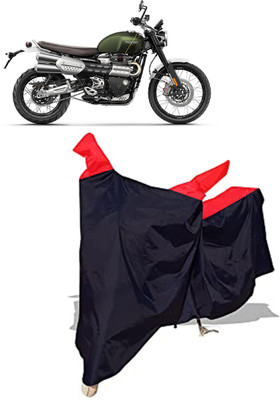 Amexride Two Wheeler Cover for Triumph(Scrambler 1200, Black)